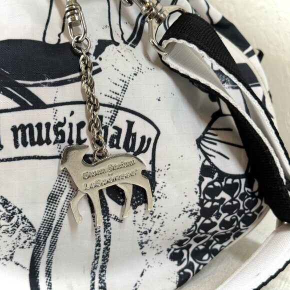 Vintage Gwen Stefani LeSportsac L.A.M.B Graphic Nylon Duffle Shoulder Bag Y2K - Picture 5 of 13